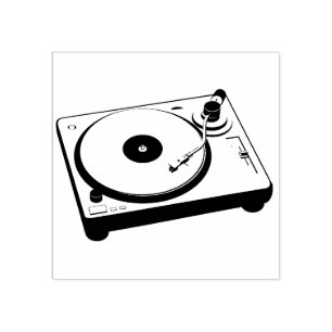 Turntable Rubber Stamp