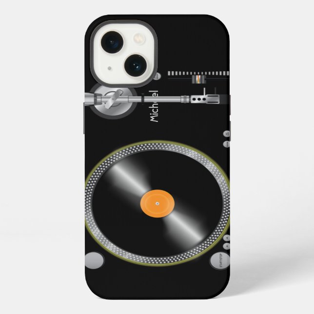 Turntable Vinyl Old School iPhone Case (Back)