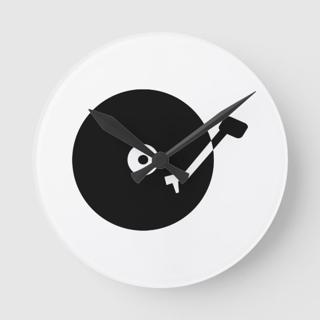Turntable vinyl round clock (Front)