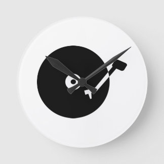 Turntable vinyl round clock