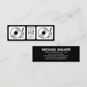 Turntables   Entertainment Performer Mini Business Card
