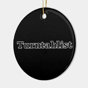 Turntablist Ceramic Ornament