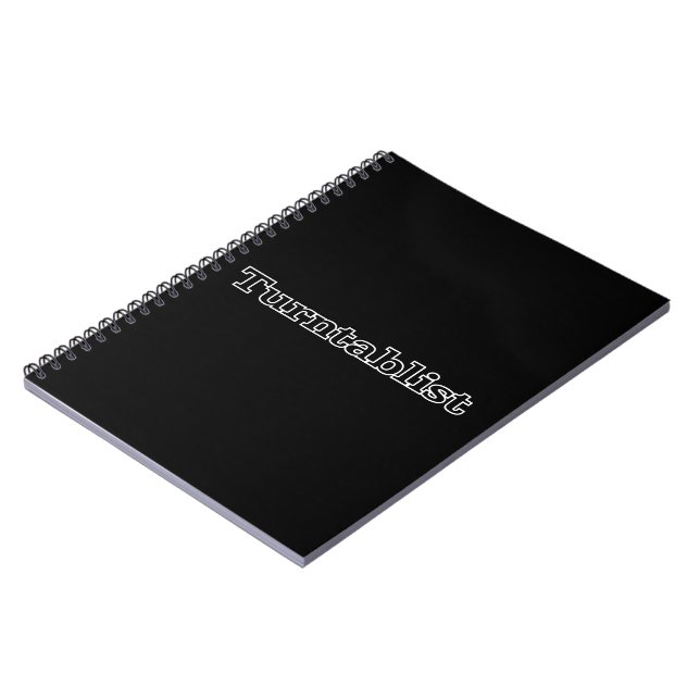 Turntablist Notebook (Left Side)