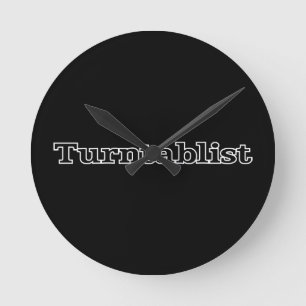Turntablist Round Clock