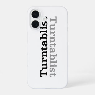 Turntablist ʇsılqɐʇuɹn⊥ iPhone 16 case