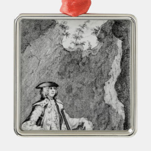Turpin as he Concealed Himself in a Cave Metal Ornament
