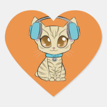 Turq Classic Heart Sticker