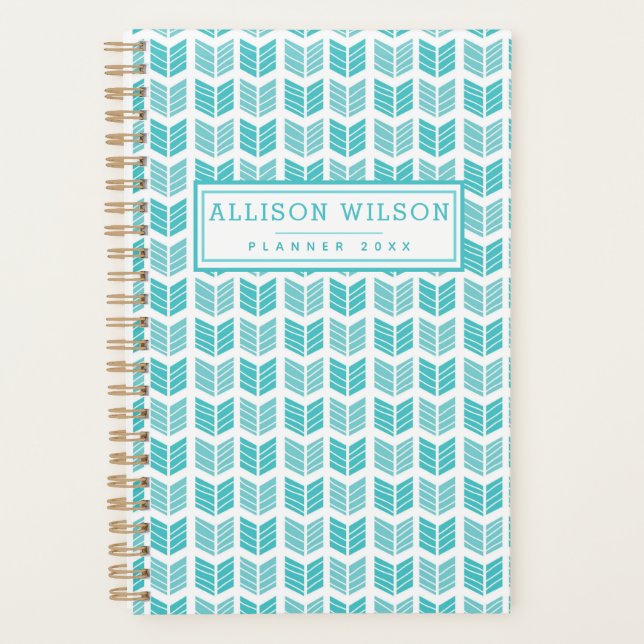 Turqoise Ethnic Aztec Flèches Motif (Devant)