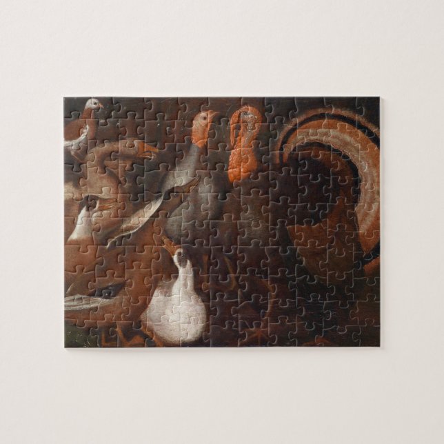 Turquie Canards 1 Pigeon Thanksgiving Puzzle (Horizontal)