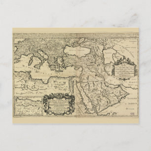 Turquie, carte de l'Empire ottoman (1680)