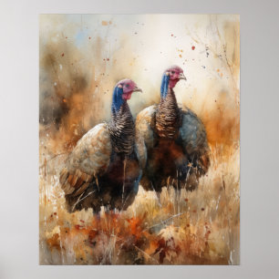 Turquie Farm Animal Art Imprimer Poster