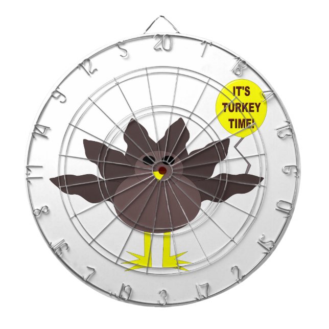 Turquie Heure Thanksgiving Cible de flechettes (Devant)
