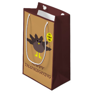 Turquie Heure Thanksgiving Sac cadeau personnalisé