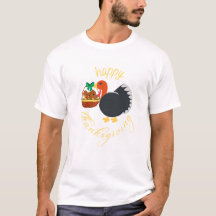 Turquie mignonne avec ses bébés T-shirt d'action d