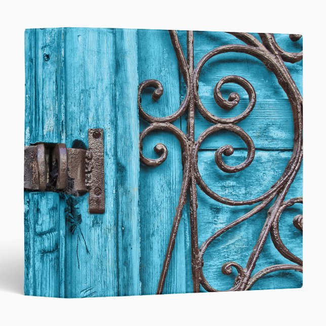 Turquiose And Wrought Iron Binder (Front/Spine)