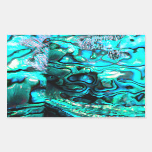 Turquoise abalone paua shell detail sticker