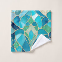 Turquoise Abstract Mosaic