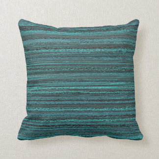 Turquoise Abstract Throw Pillow