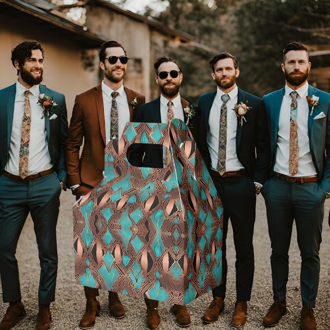 Turquoise and Copper Favor Box (Creator Uploaded)