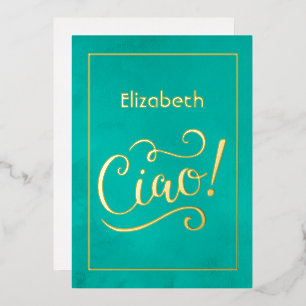 Turquoise and Gold Italian Wine Bridal Shower