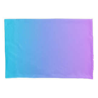 Turquoise and Purple Ombre Pillowcase