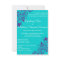 Turquoise and Purple Wedding Invitation