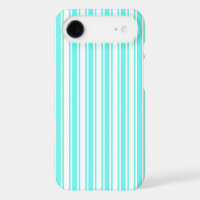 Turquoise and white candy stripes