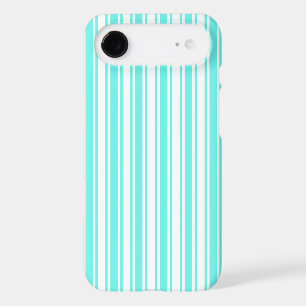 Turquoise and white candy stripes