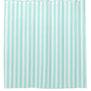 Turquoise and white candy stripes