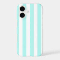 Turquoise and white candy stripes