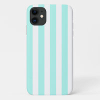 Turquoise and white candy stripes