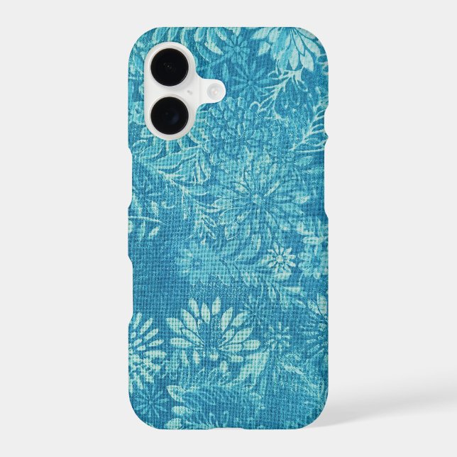 turquoise and white daisy design (Back)