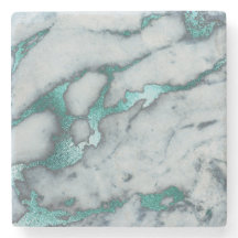turquoise and white marble
