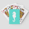 Turquoise and White Seahorse