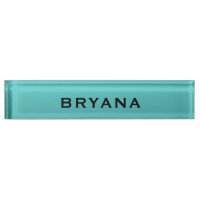 Turquoise Aqua Dipped Modern Personalized Desk