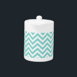 Turquoise Aqua White Large Chevron ZigZag Pattern<br><div class="desc">Turquoise / Aqua / Robin Egg Blue and White Large Chevron ZigZag Pattern You can also customize this with your own images and text to create your own unique one-of-a-kind design. If you would like this pattern in other colours, just drop us an email. Please note that this is a...</div>