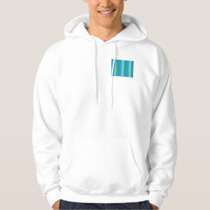 Turquoise atomique et Sweat - shirt à capuche de r