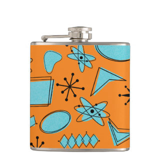 Turquoise Atomique MCM Sur Flacon Orange Vinyl Emb