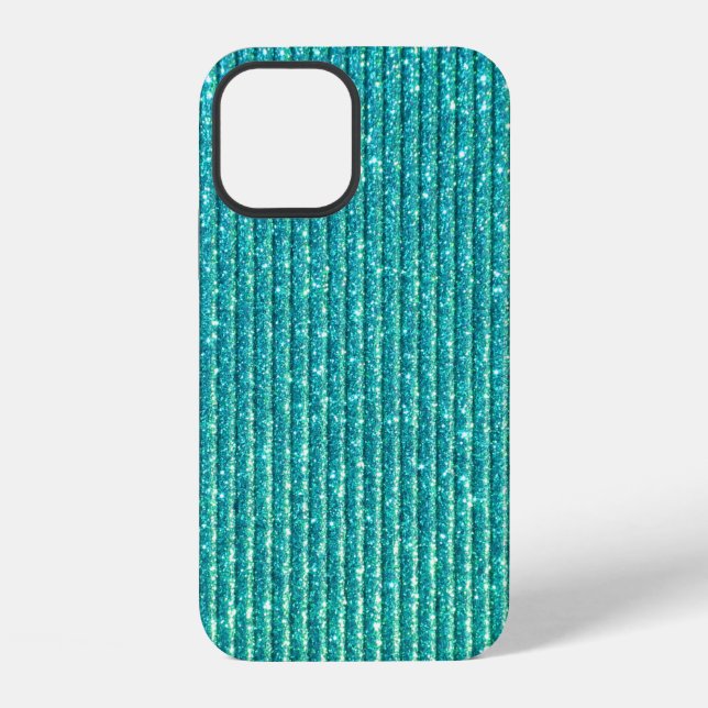 Turquoise Background iPhone Case (Back)