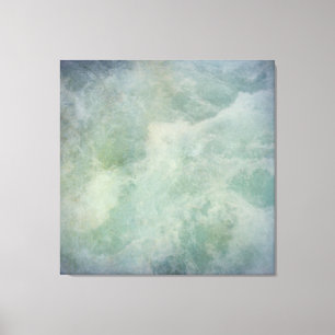 Turquoise Beach Ocean Sea Water Seafoam Canvas Print