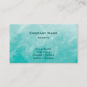 Turquoise Beach Waves Carte de visite