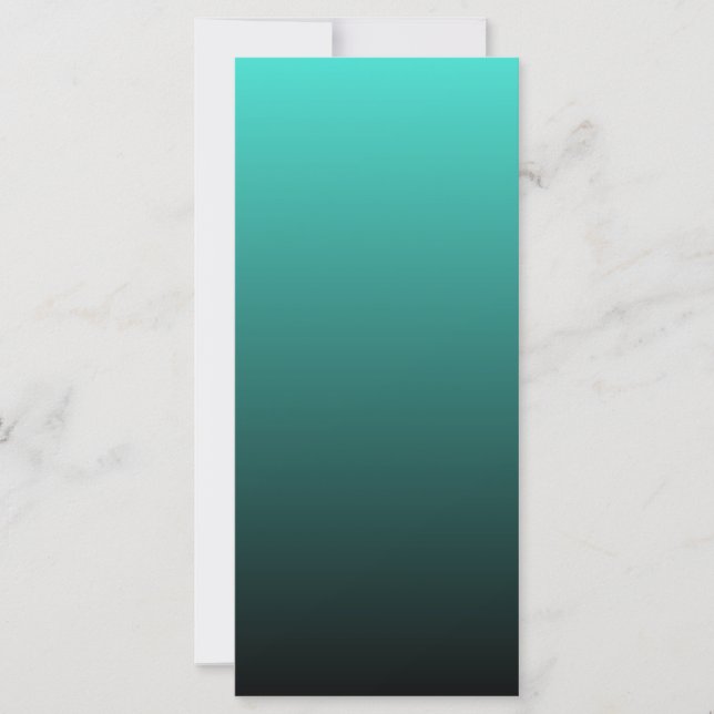 Turquoise Black Ombre (Front)
