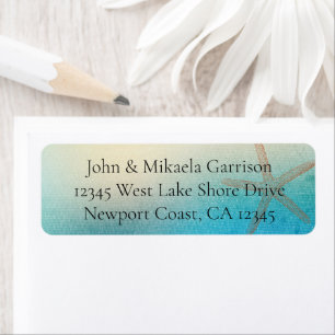 Turquoise Blanc Aqua Bleu Étoile de Mer Mariage