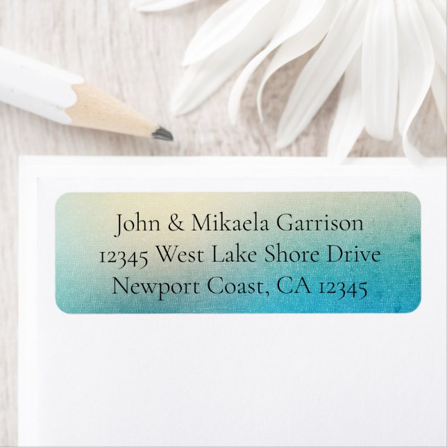 Turquoise Blanc Aqua Mariage bleu (En situation)