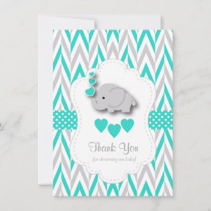 Turquoise, Blanc, Merci d'éléphant gris