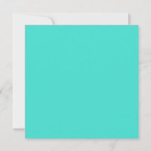 Turquoise Blank Invitation