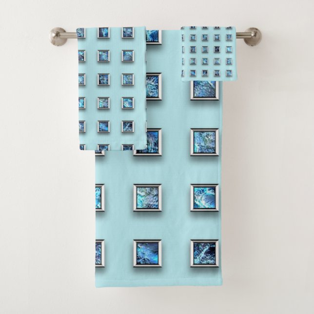 Turquoise Bleu et Golden Gem Moderne (En situation)