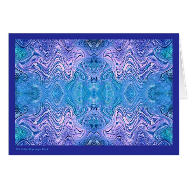 Turquoise Blue Abstract Glass (Front Horizontal)