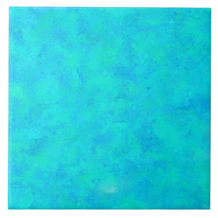 Turquoise Blue Abstract Pattern Tile