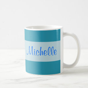 Turquoise blue coffee mug